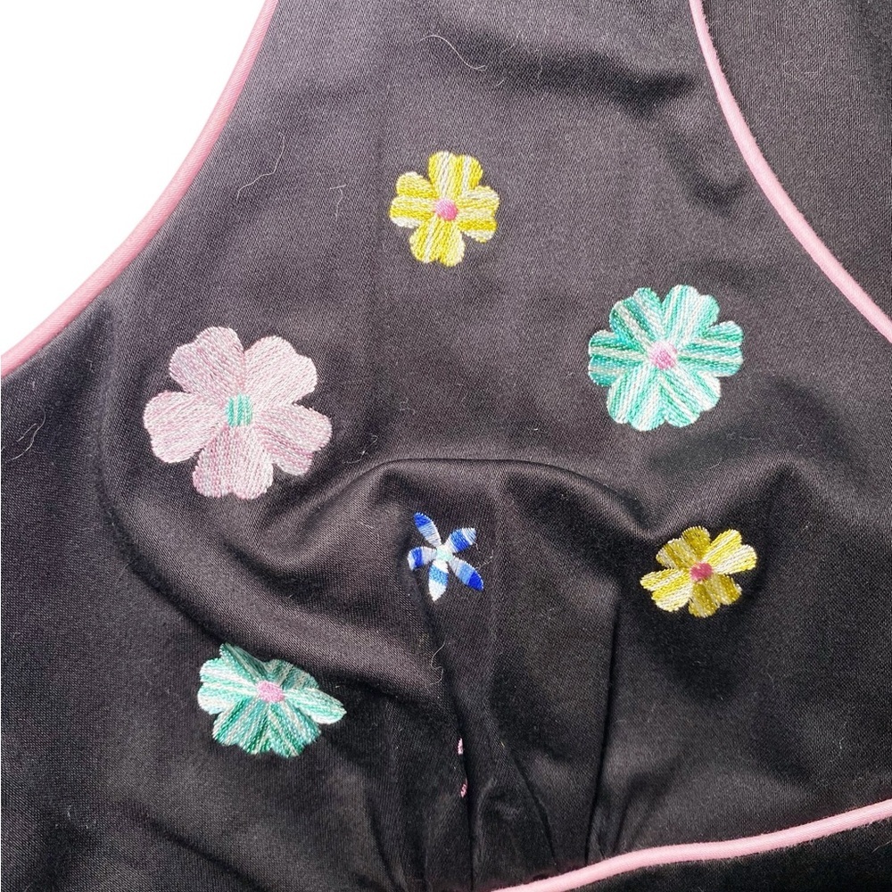 Sag Harbor Black Dress with Floral Embroidery - Picture 8 of 16